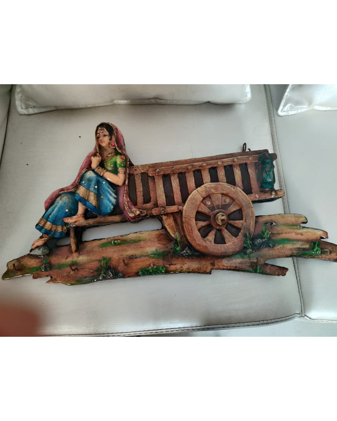 Riddhi Siddhi Art Creations - Man with Bullock Cart Loading Scene Mural